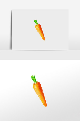 水彩手绘水果元素水彩胡萝卜图片