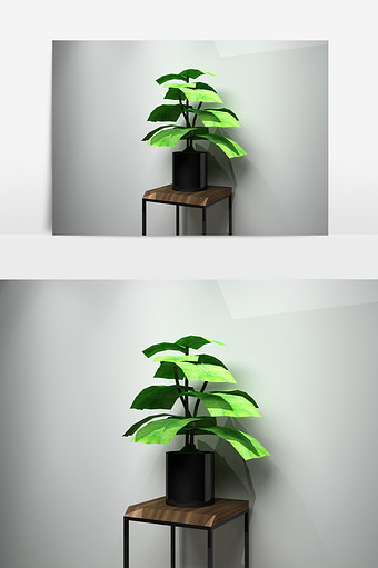 植物绿化景观3D模型图片