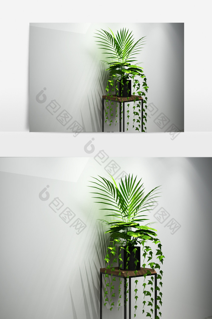 客厅植物景观3D模型