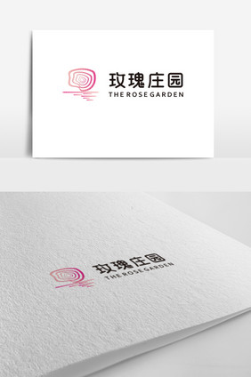 玫瑰庄园logo设计