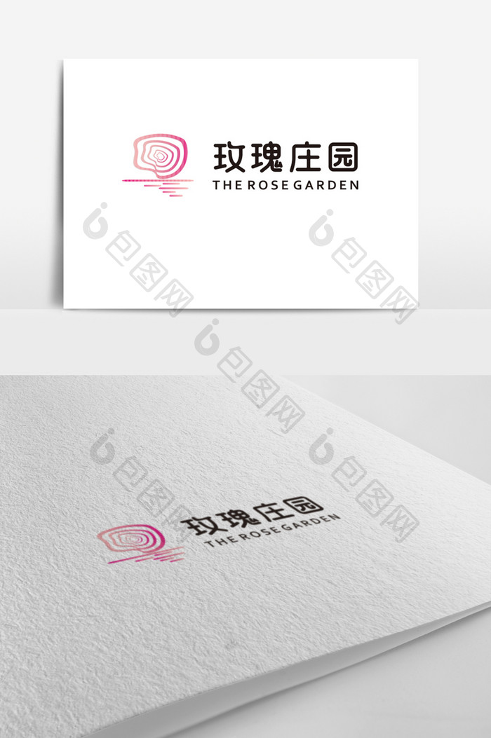 玫瑰庄园logo设计