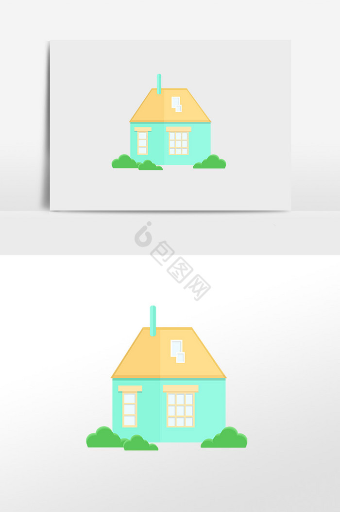 房子插画图片