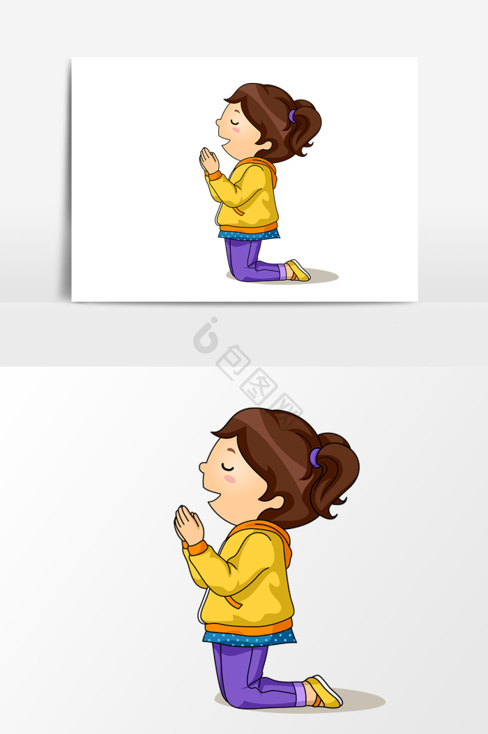 跪拜图片