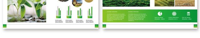 清新时尚绿色农产品宣传画册
