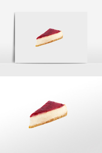 水彩手绘蛋糕素材红莓蛋糕图片