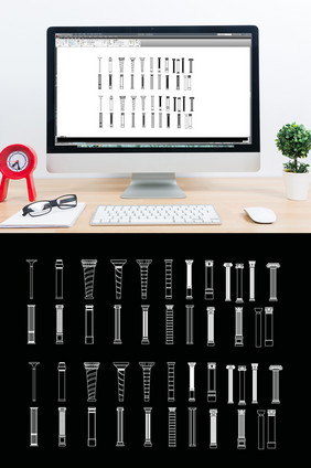 CAD罗马柱造型图库
