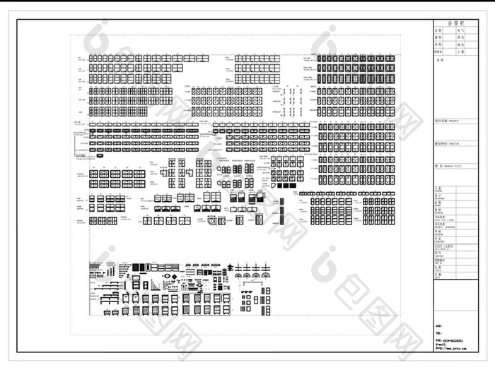 CAD橱柜柜门门板图库