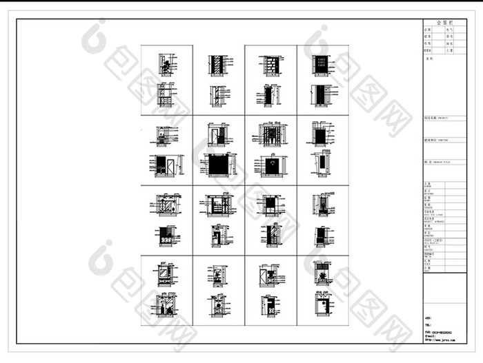 CAD鞋柜设计图库