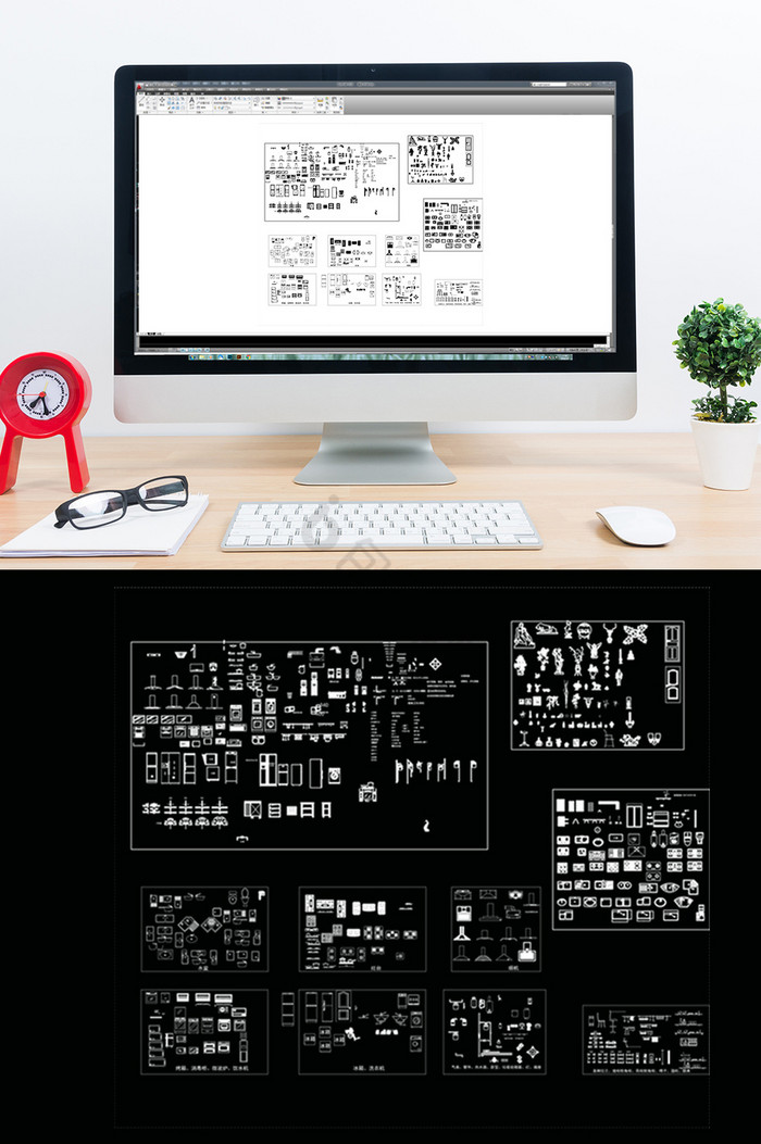 CAD橱柜电器设备模型图片