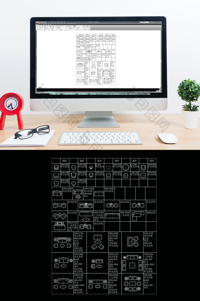 CAD组合沙发图库图片图片