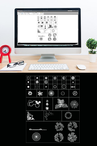 CAD绿植景观图库图片