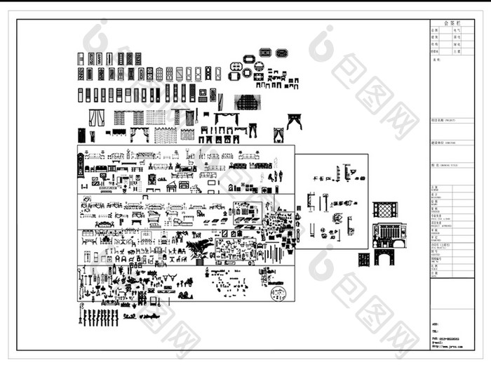 家装常用CAD家具图库