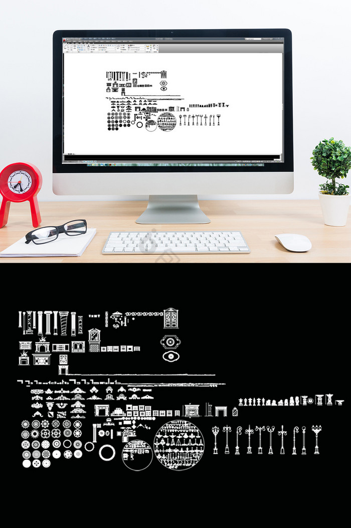 CAD欧式风格家具图库图片