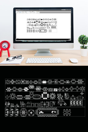 CAD常用桌椅图库