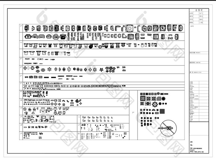 CAD常用室内装饰平面图库