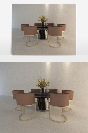 现代简约风格餐桌组合图片