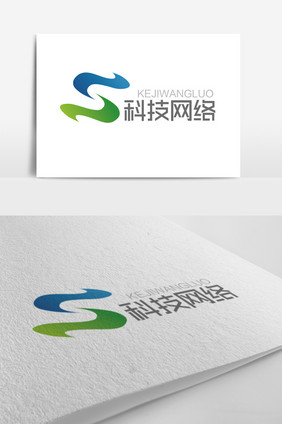 大气时尚S字母科技网络logo标志