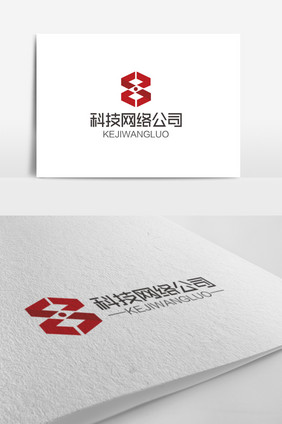 大气时尚数字8科技网络logo标志