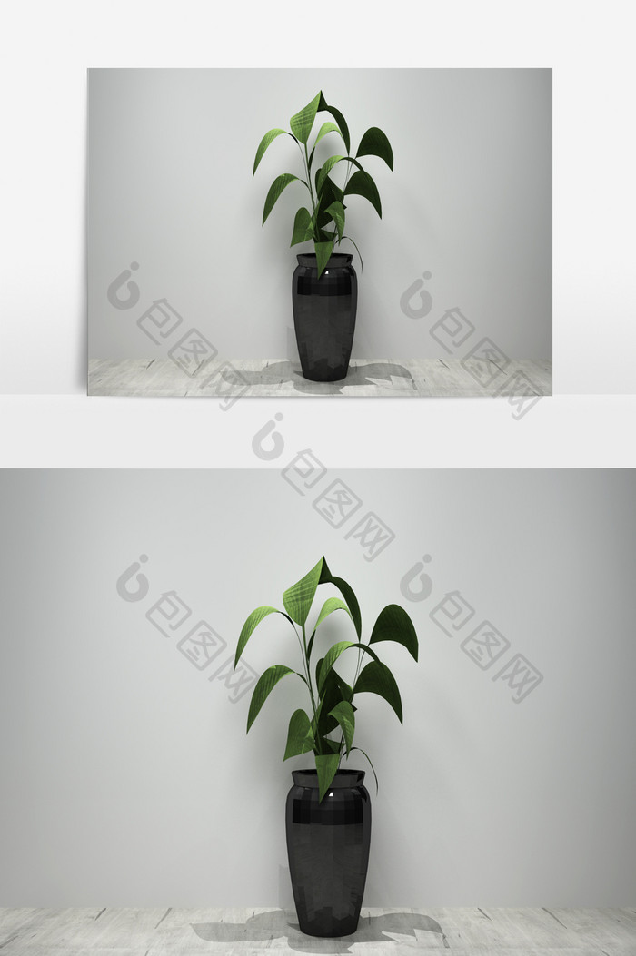 室内绿化景观植物3D模型