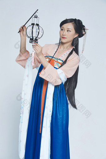 身穿古装的<strong>汉服</strong>女性人像<strong>汉服</strong>影棚拍摄