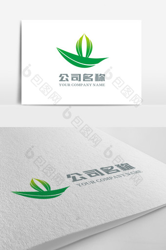 简洁大气绿色LOGO标志图片