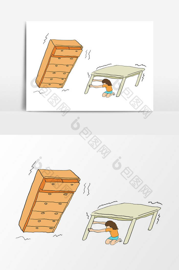 唐山大地震躲起来的女孩