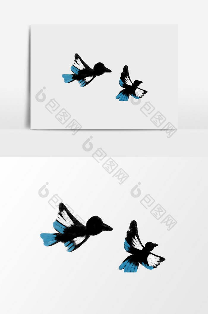 喜鹊麻雀燕雀图片