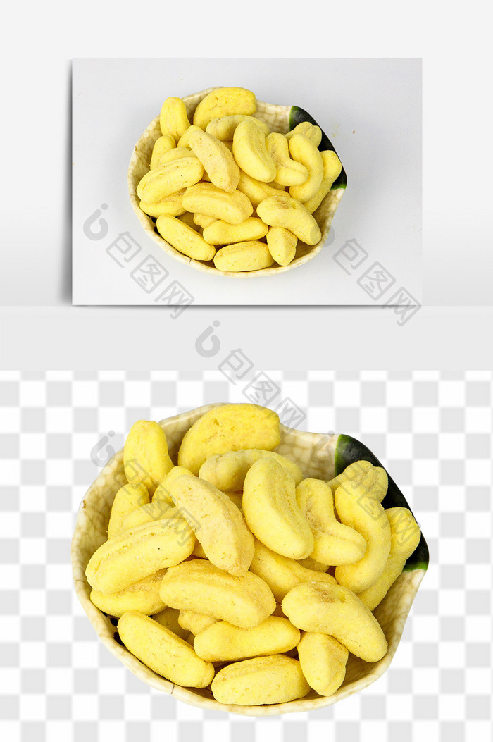 美味香蕉味酥零食psd设计素材