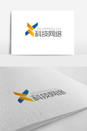 时尚大气V字母科技网络logo标志