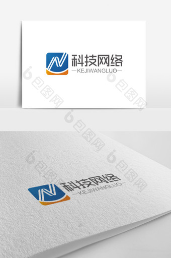 大气时尚N字母科技网络logo标志图片