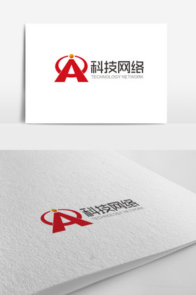 大气时尚A字母科技网络logo标志