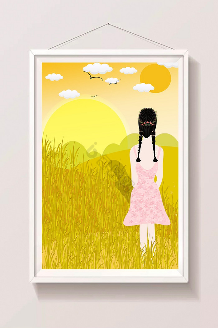 黄色少女图片_正版黄色少女素材下载-包图网