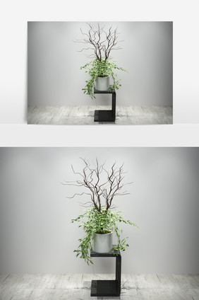 绿色植物景观园艺3D模型