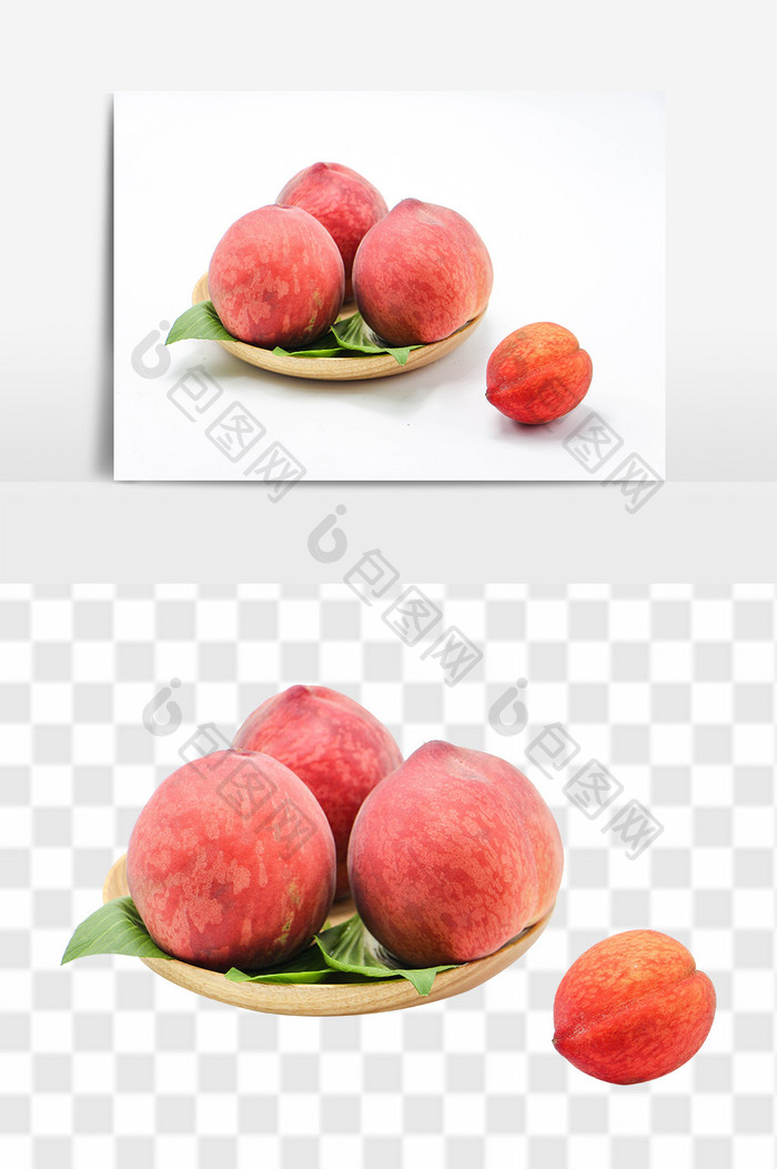 美味水果桃子psd素材