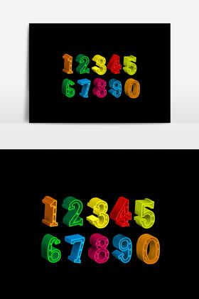 镂空字数字110字体