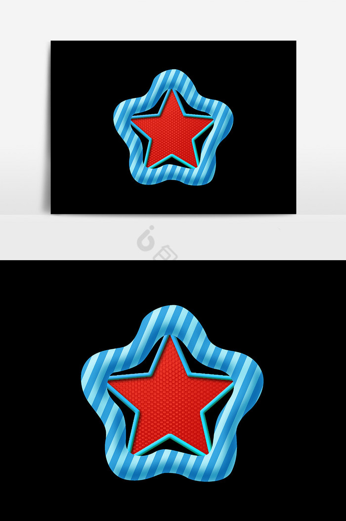 星形装饰图片蓝色五角星形图标矢量ui素材icon浏览4782次收藏176次