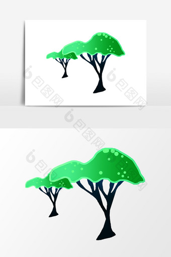 绿色植物树木设计元素图片