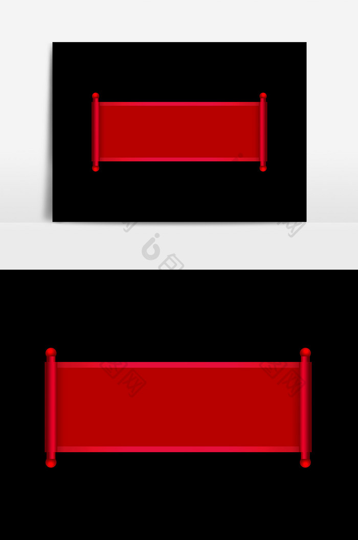 红色状元榜设计元素