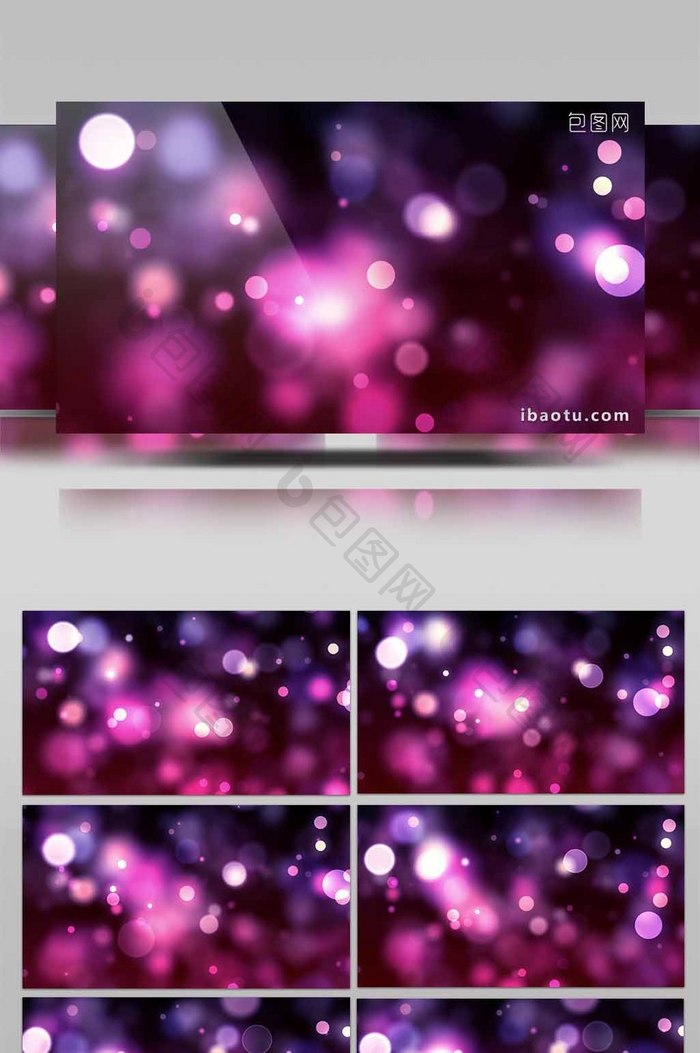 紫色色调粒子斑点闪烁led大屏视频素材