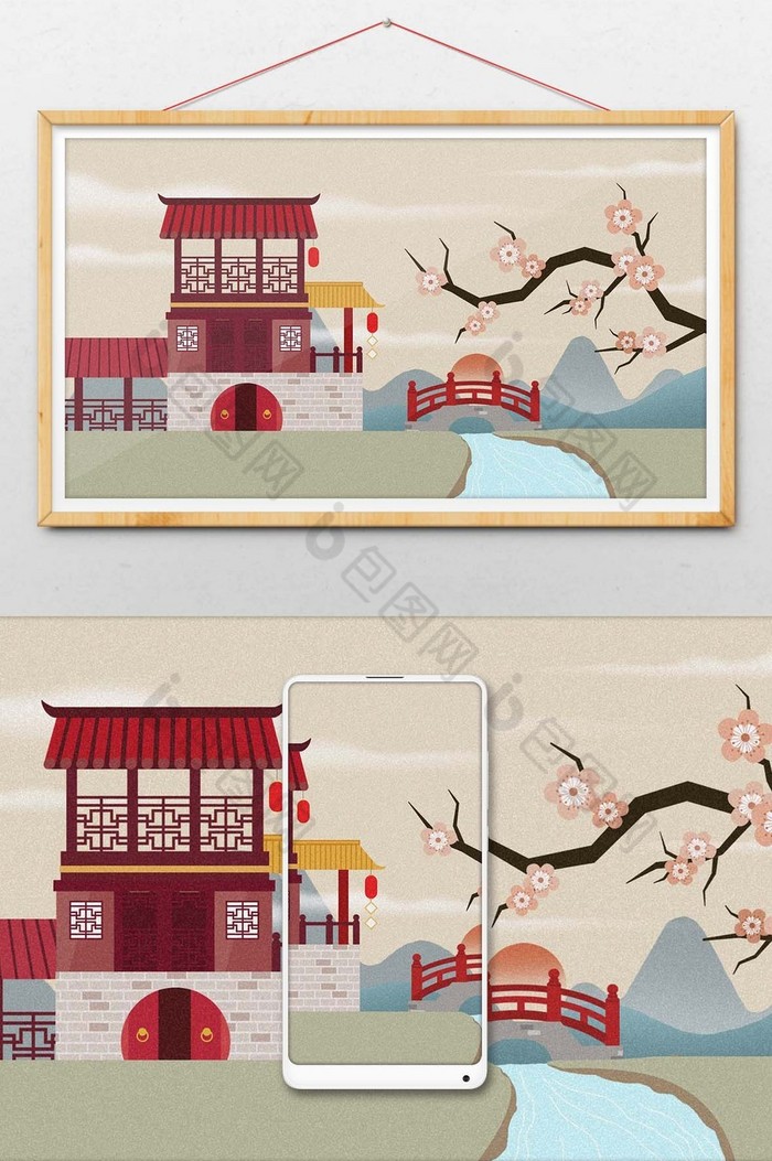中式建筑风景图片图片
