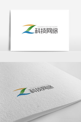 大气时尚Z字母数字科技网络logo标志