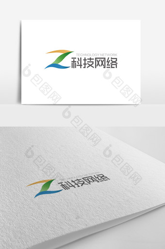 大气时尚Z字母数字科技网络logo标志图片