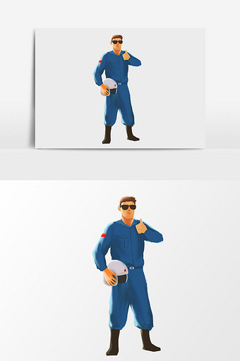 卡通漫画飞行员插画元素通用背景1024*1540图片素材免费下载-编号1122534-潮点视频