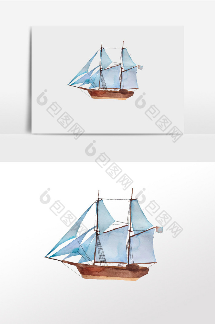 帆船插画图片图片