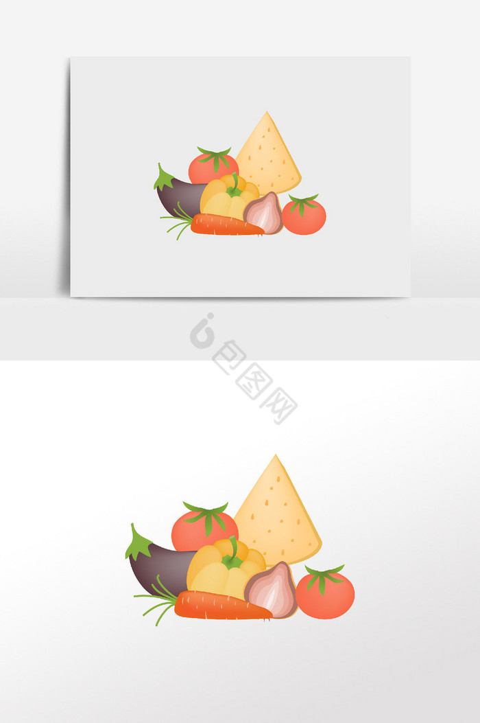 蔬菜水果插画图片