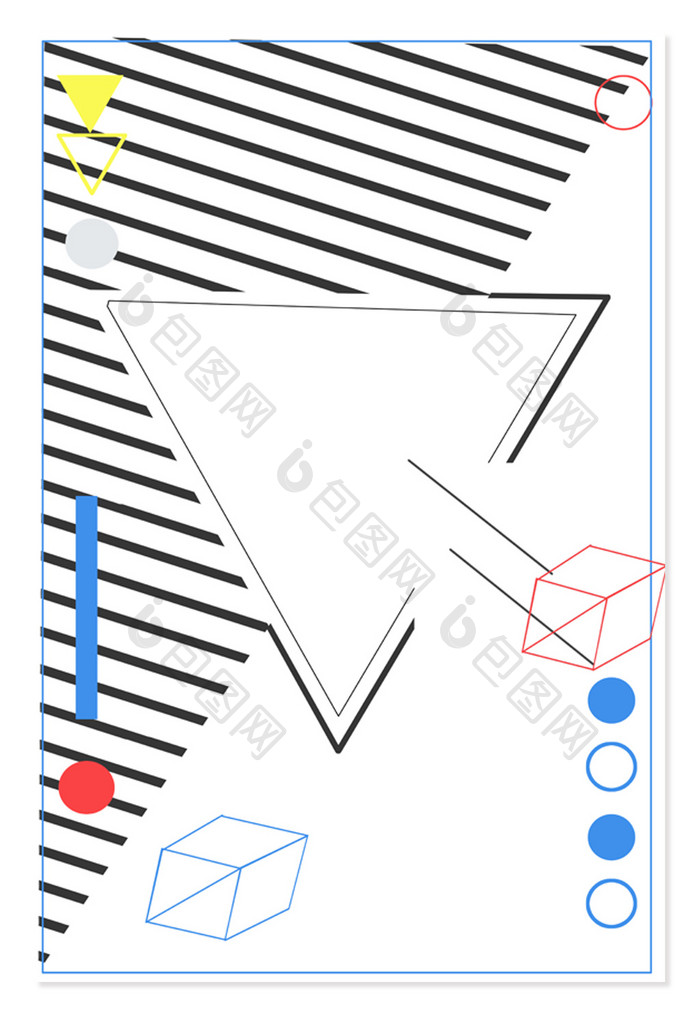 几何简约销售背景图