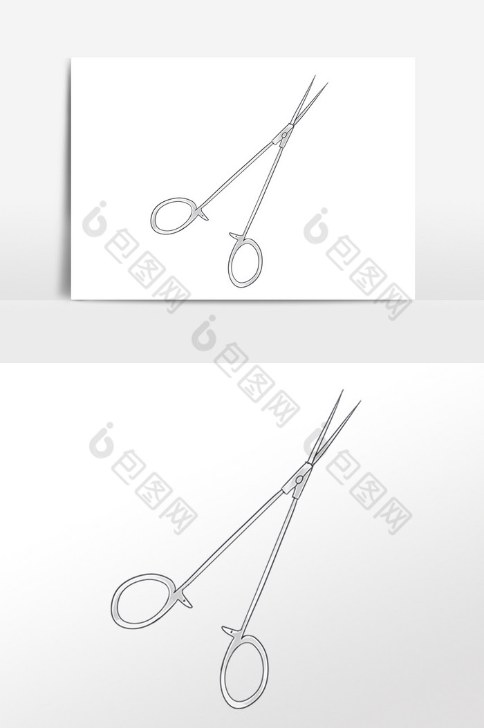 医疗医用器材插画手绘图片