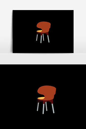 办公椅子插画元素设计图片