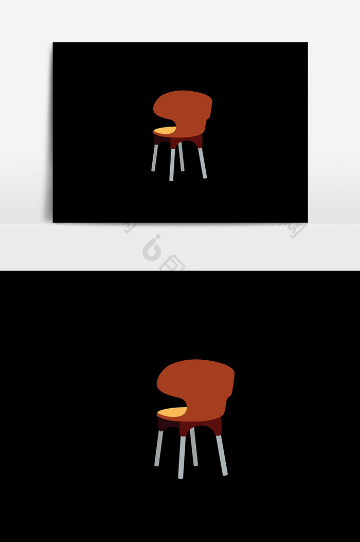 办公椅子插画元素设计