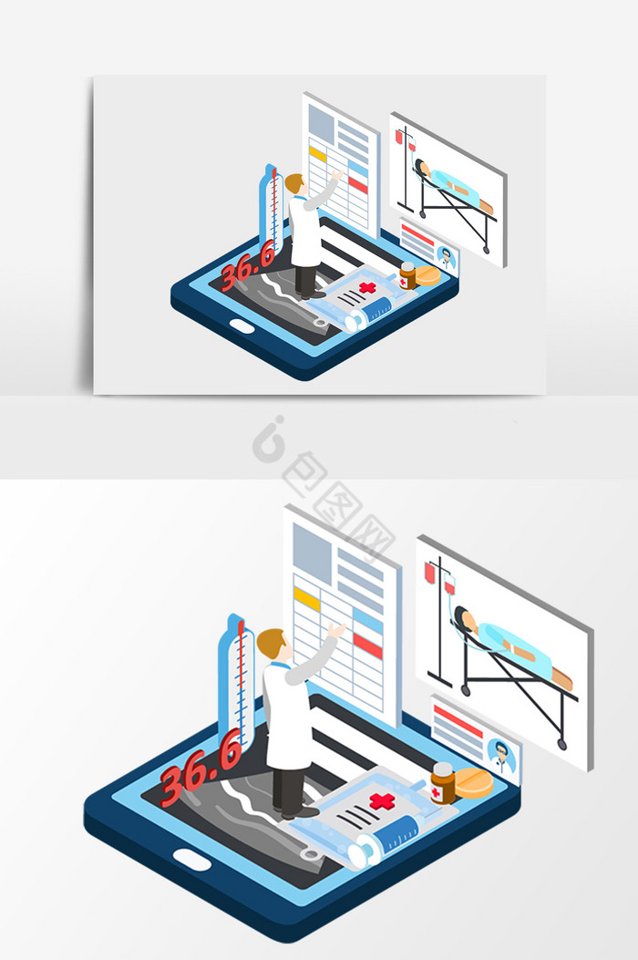 医生治疗看病25D图片